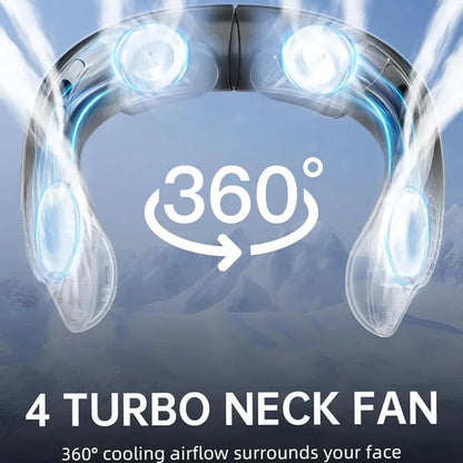 NeckyKool Portable Bladeless Neck Fan for Summer Cooling