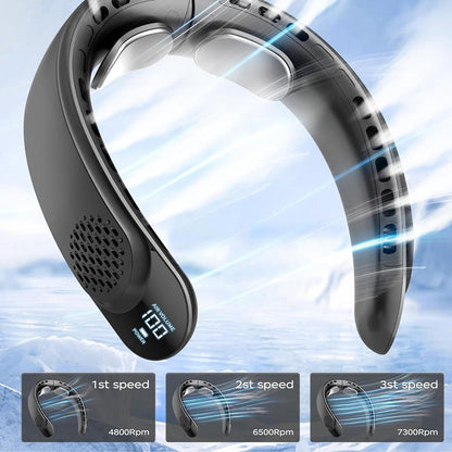 NeckyKool Portable Bladeless Neck Fan for Summer Cooling