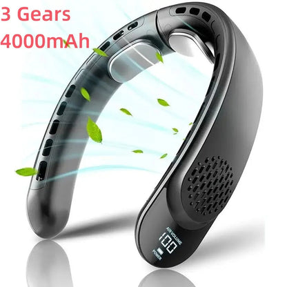 NeckyKool Portable Bladeless Neck Fan for Summer Cooling