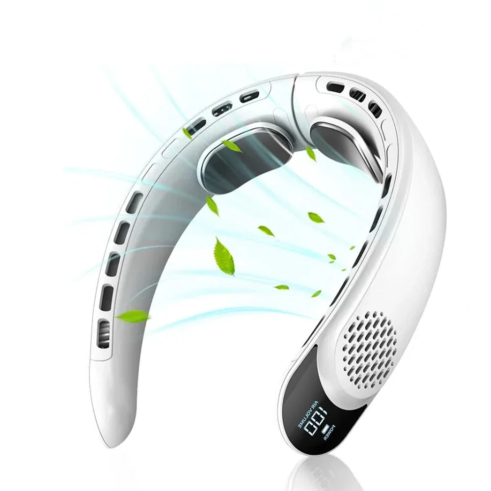 NeckyKool Portable Bladeless Neck Fan for Summer Cooling