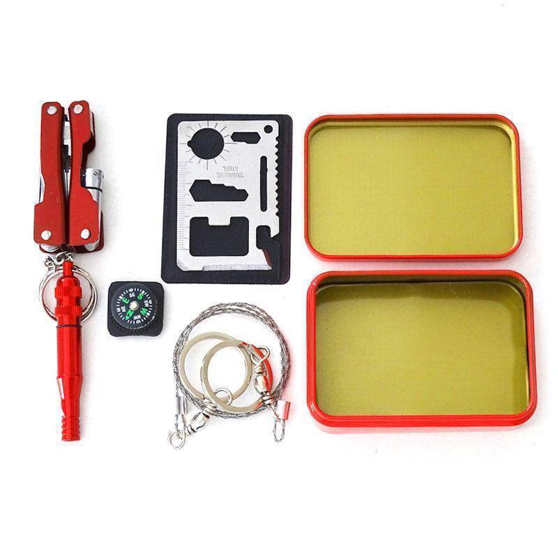 Portable SOS Survival Kit – Emergency Tool Box for Outdoors