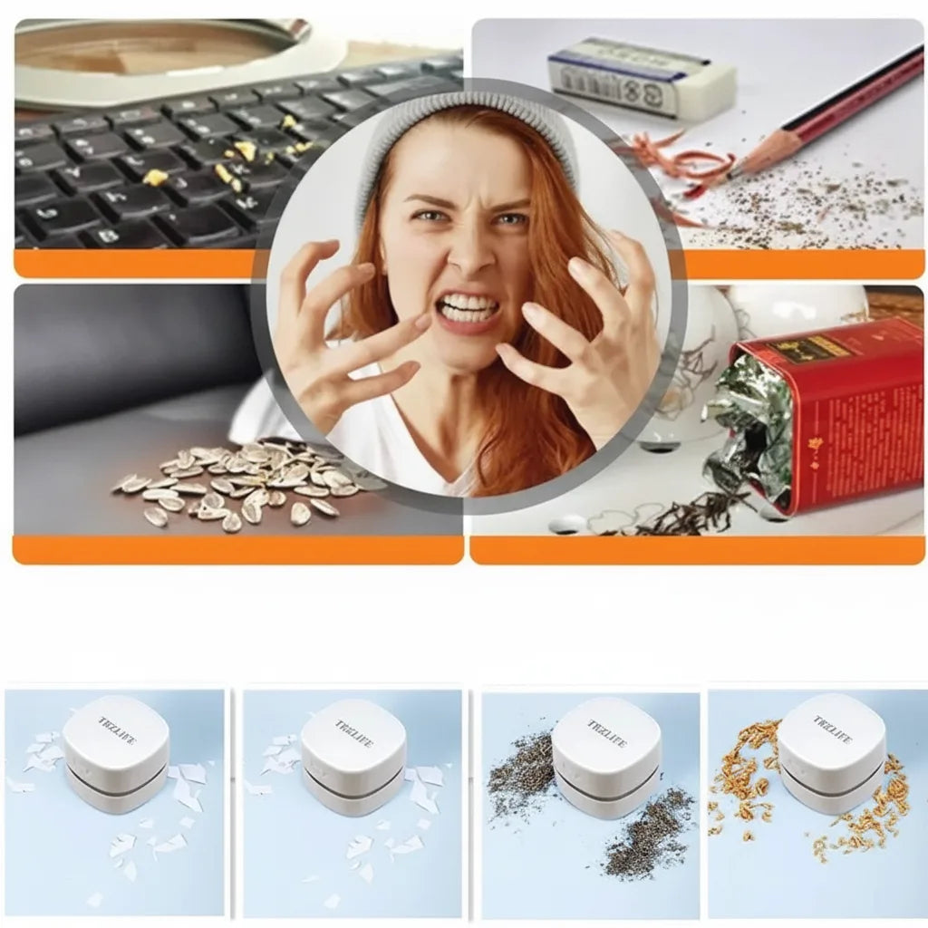 Cordless Mini Desktop Vacuum Cleaner