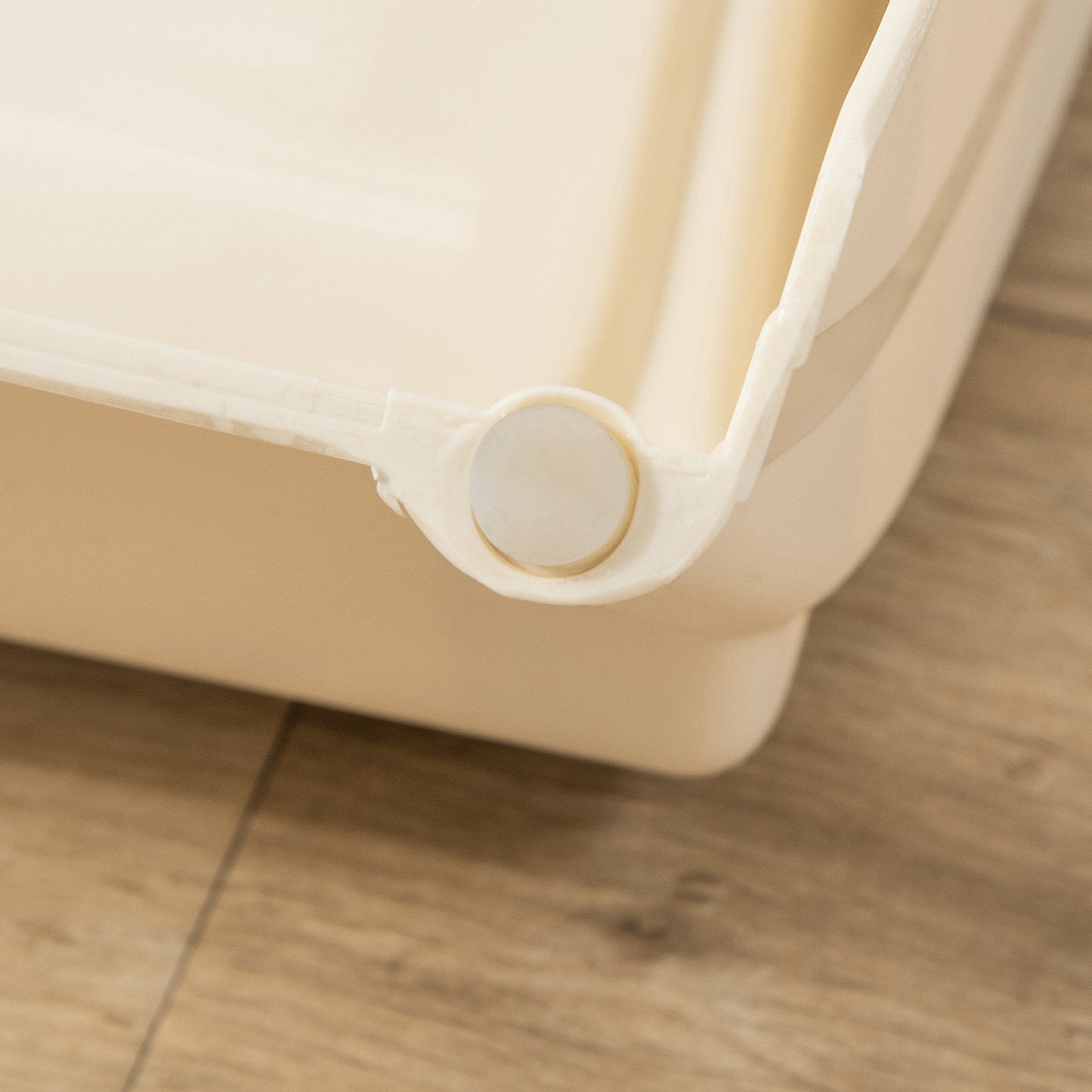 4-Step Foldable Pet Stairs with Non-Slip Mats – Beige