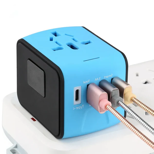 Multi-Port Universal Travel Adapter Plug