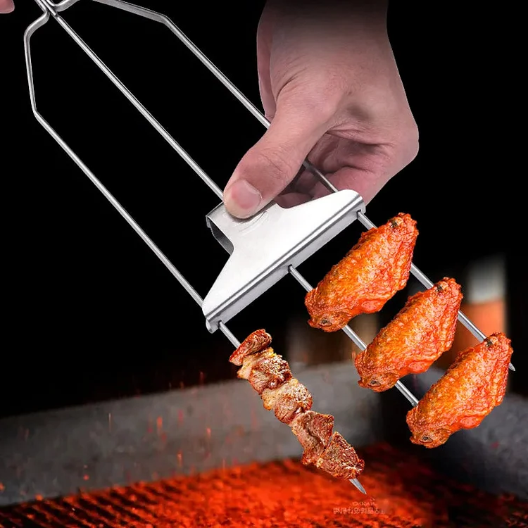Stainless Steel BBQ Skewer Set 3-Pack