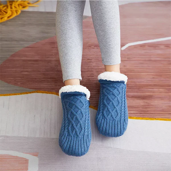 Women’s Non-Slip Thermal Fleece Grip Socks