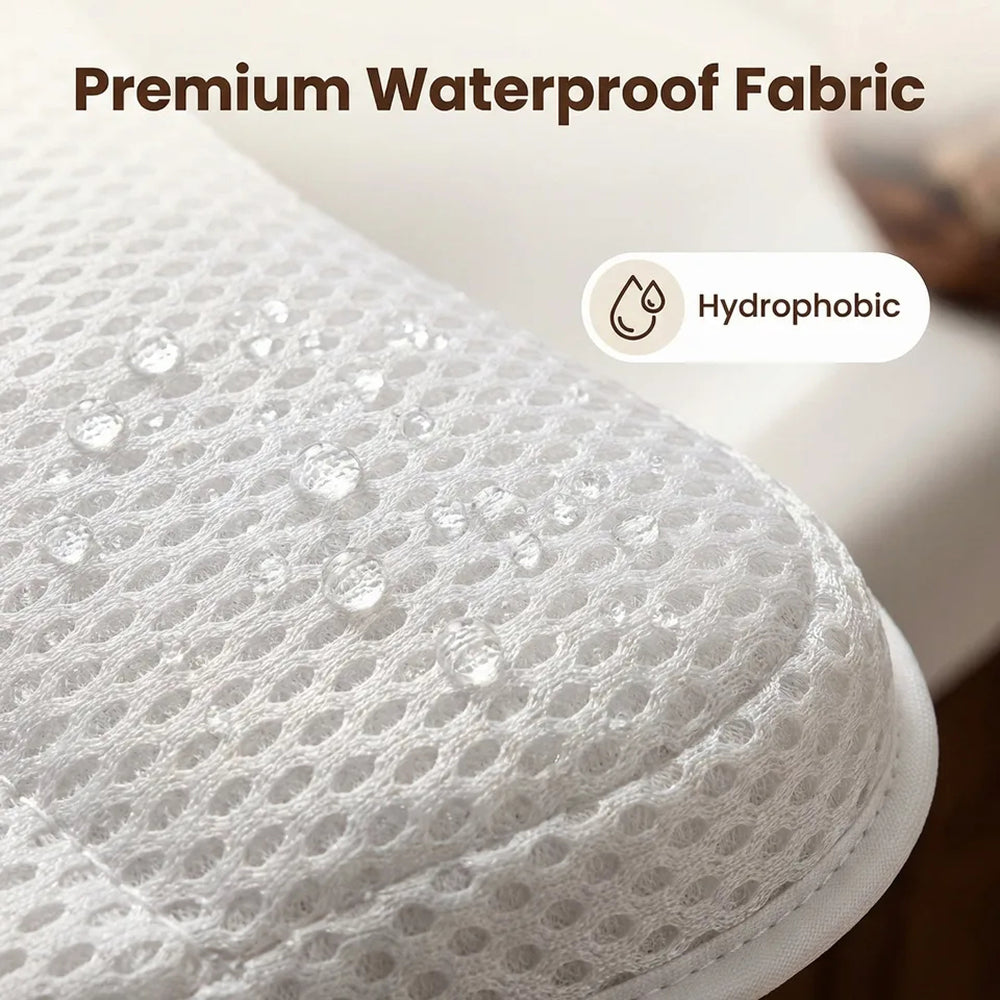 PilivKaxi Ergonomic Bath Pillow with Strong Suction Cups