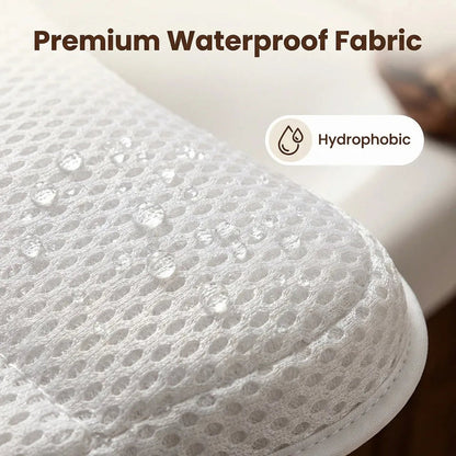 PilivKaxi Ergonomic Bath Pillow with Strong Suction Cups