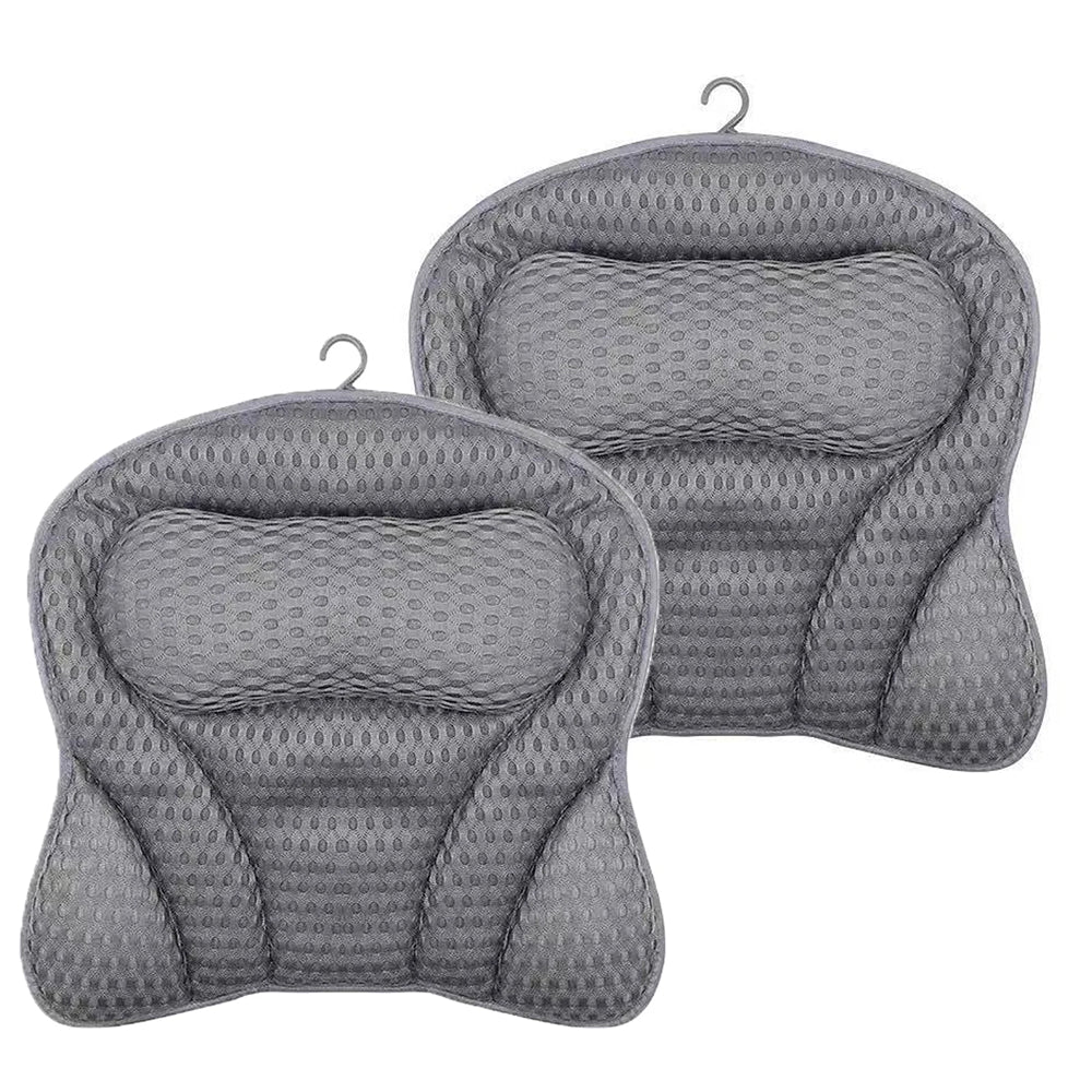 PilivKaxi Ergonomic Bath Pillow with Strong Suction Cups
