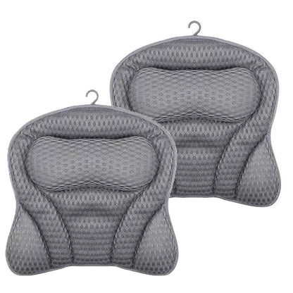 PilivKaxi Ergonomic Bath Pillow with Strong Suction Cups