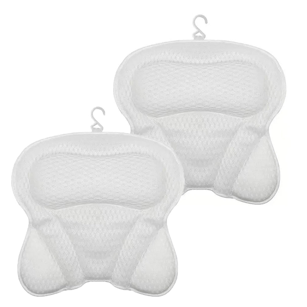 PilivKaxi Ergonomic Bath Pillow with Strong Suction Cups