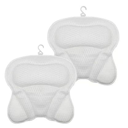 PilivKaxi Ergonomic Bath Pillow with Strong Suction Cups