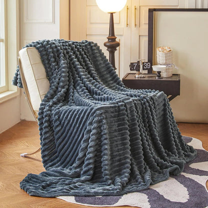 Soft Faux Rabbit Fur Blanket