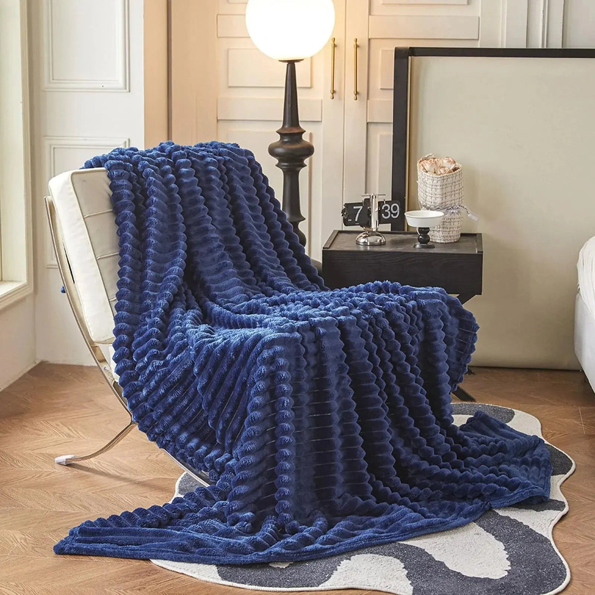 Soft Faux Rabbit Fur Blanket