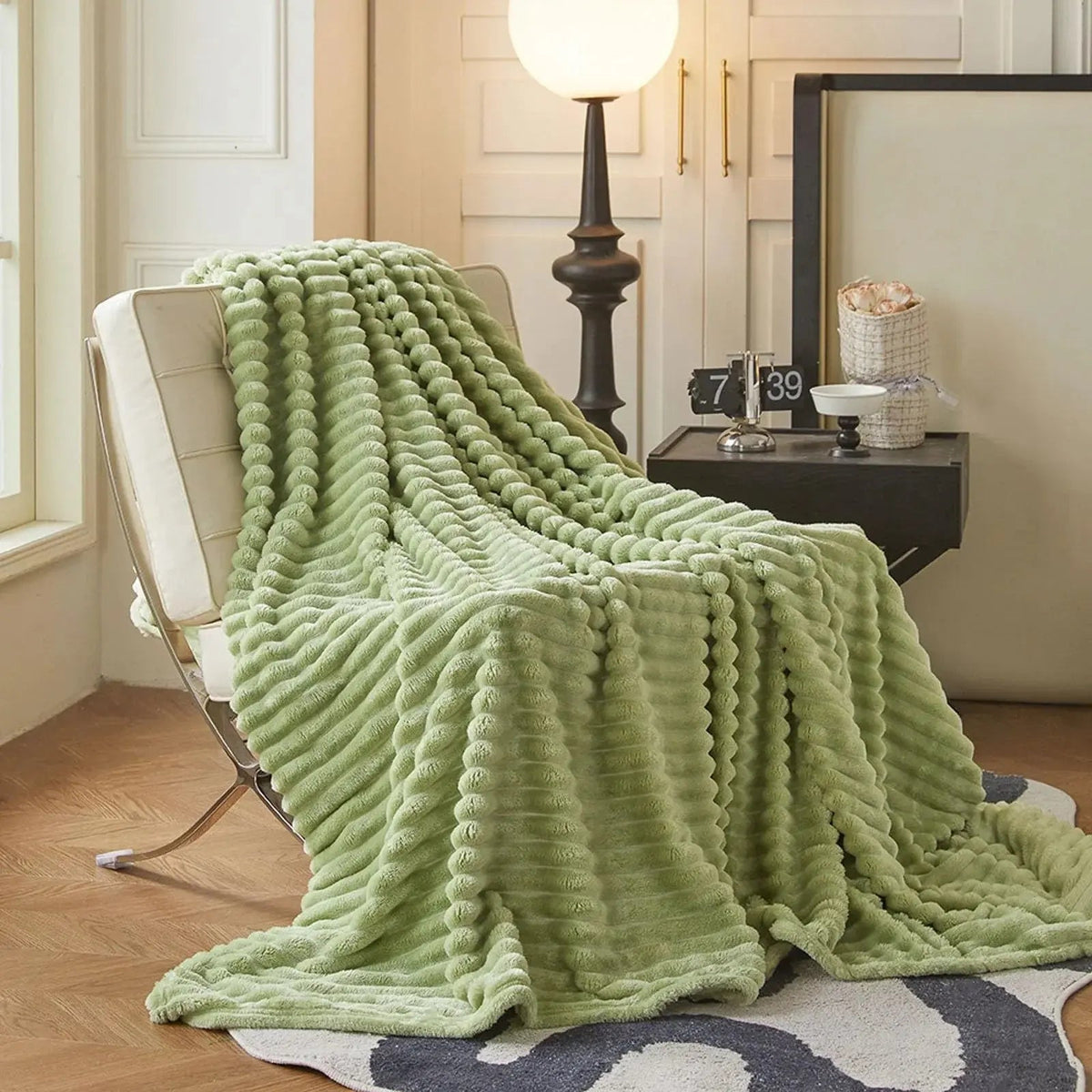 Soft Faux Rabbit Fur Blanket