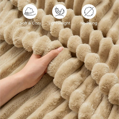 Soft Faux Rabbit Fur Blanket