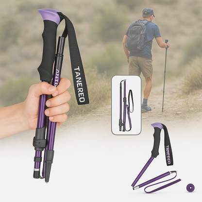 Foldable Lightweight Aluminum Hiking Poles – Trekking Sticks