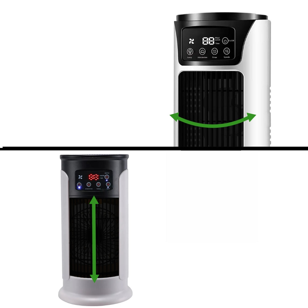 Portable Air Conditioner – 5-in-1 Cooling & Humidifier, Windowless, Ultra-Quiet 23dB, 18W