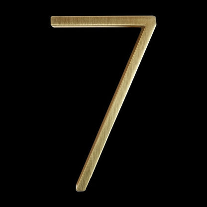 Modern Gold House Numbers Outdoor Address Sign