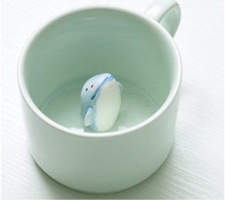 3D Cartoon Animal Ceramic Mug Cute Coffee Cup