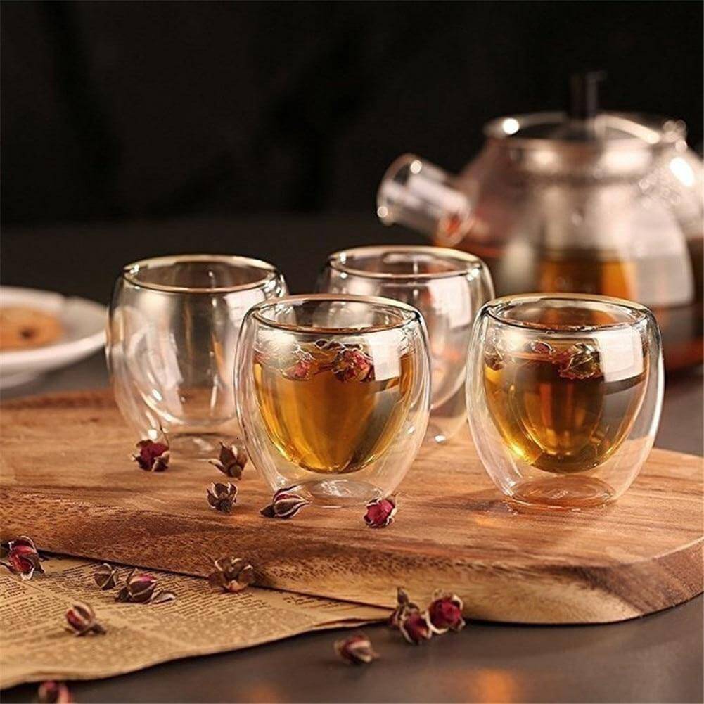 Double Wall Glass Espresso Cup Insulated Mug