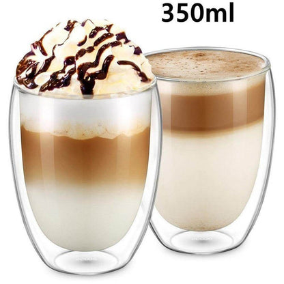 Double Wall Glass Espresso Cup Insulated Mug