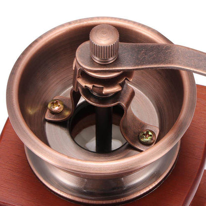 Manual Wooden Coffee Grinder Antique Hand Crank