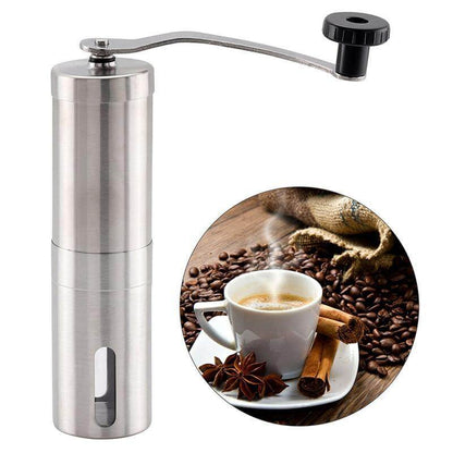 Manual Wooden Coffee Grinder Antique Hand Crank