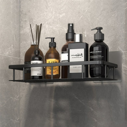 Metal Suction Cup Bathroom Shelf – No Drilling, Tool-Free Install | Single & Sets