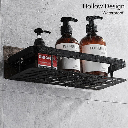 Metal Suction Cup Bathroom Shelf – No Drilling, Tool-Free Install | Single & Sets
