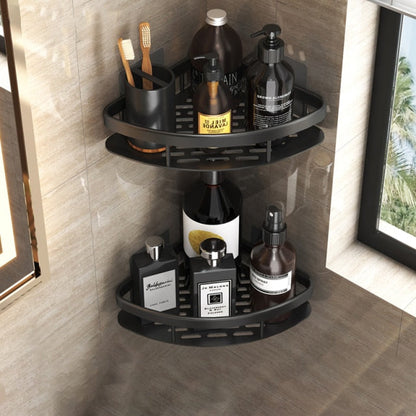 Metal Suction Cup Bathroom Shelf – No Drilling, Tool-Free Install | Single & Sets