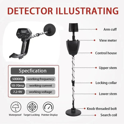Adjustable Metal Detector with Discrimination Mode