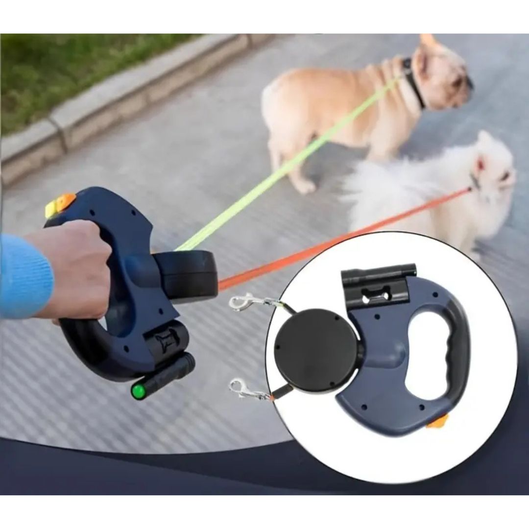 Anti-Tangle Double Dog Leash for Walking