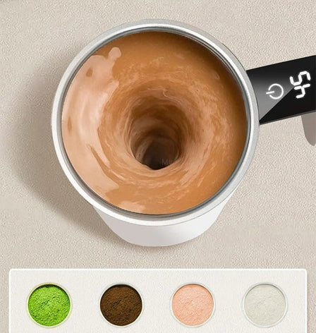 Rechargeable Self-Stirring Mug for Hot Drinks