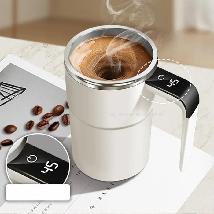 Rechargeable Self-Stirring Mug for Hot Drinks