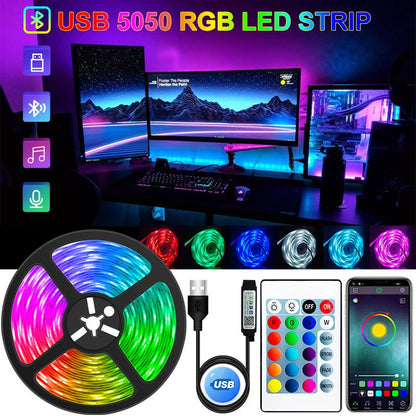 RGB LED Strip Lights - Color Changing Backlight