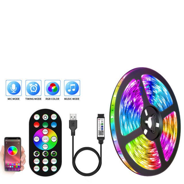 RGB LED Strip Lights - Color Changing Backlight