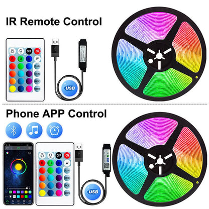 RGB LED Strip Lights - Color Changing Backlight