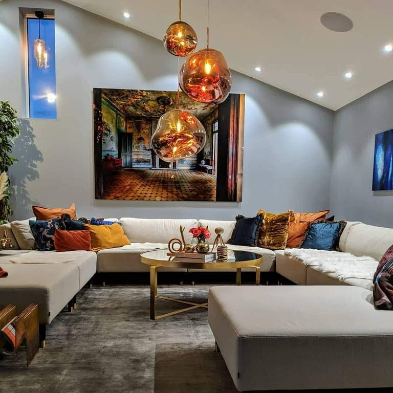 Modern Hand-Blown Glass LED Pendant Light – image 43