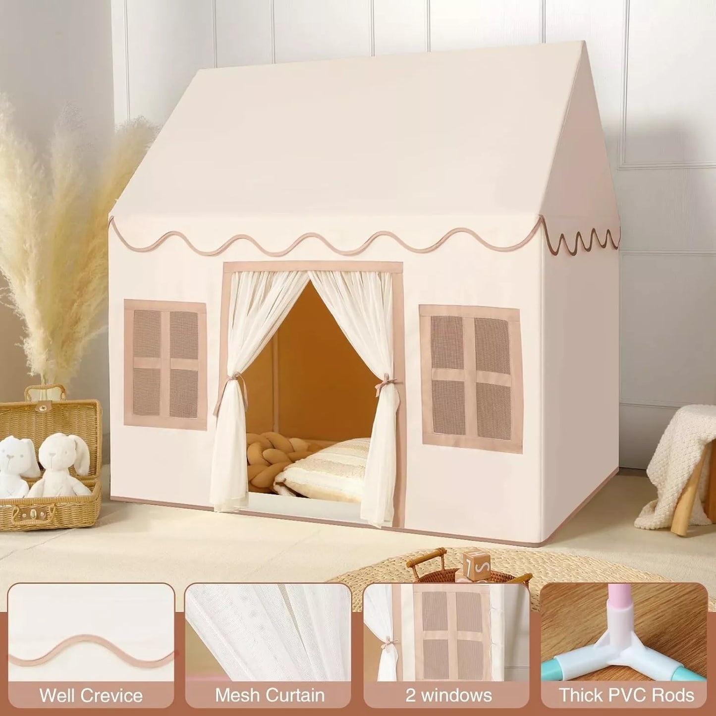 Kids Indoor Play Tent - Large Playhouse