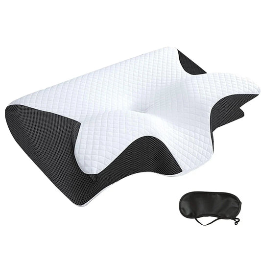 Ergonomic Memory Foam Pillow - Cervical, Neck & Shoulder Support
