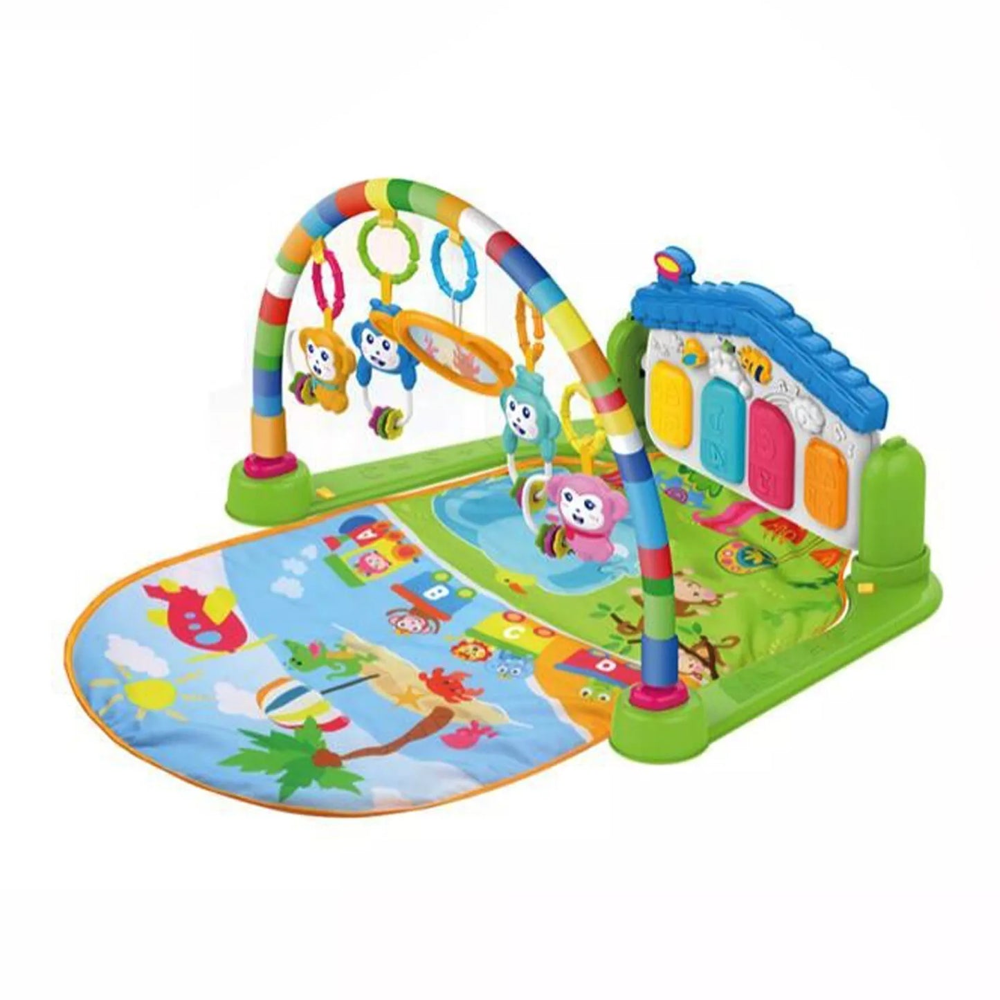 3-in-1 Baby Piano Play Gym Mat - Infant Activity Centre