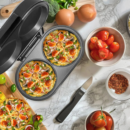Electric Omelette Maker - Dual Non-Stick Cooker