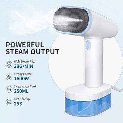Handheld Garment Steamer - Portable Wrinkle Remover