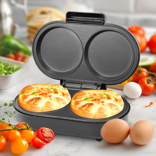 Electric Omelette Maker - Dual Non-Stick Cooker