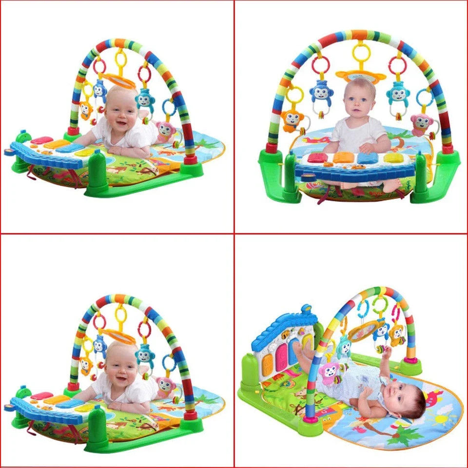3-in-1 Baby Piano Play Gym Mat - Infant Activity Centre