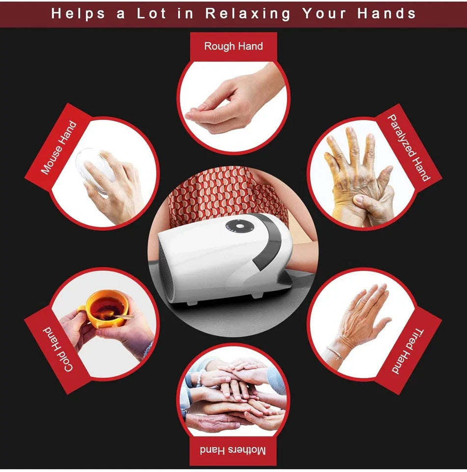 Hand Massager with Air Compression & Heat