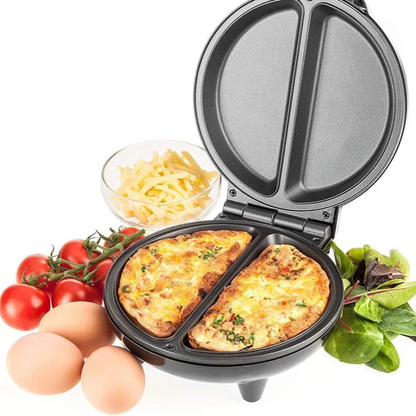 Dual Omelette Maker - Non-Stick, No Flip Required