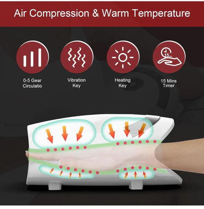 Hand Massager with Air Compression & Heat