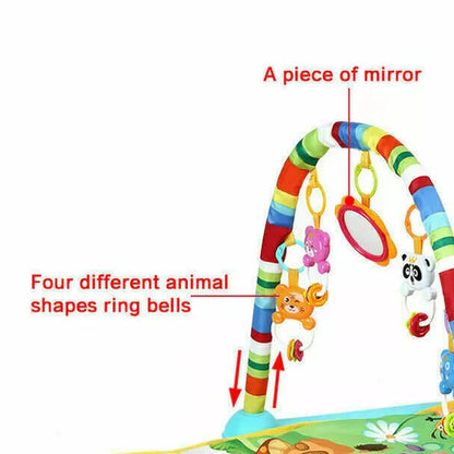 3-in-1 Baby Piano Play Gym Mat - Infant Activity Centre